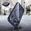 Tech-Protect MagMat MagSafe dėklas Apple iPhone 17 Pro, tamsiai mėlynas/skaidrus