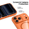 Tech-Protect MagMat MagSafe dėklas Apple iPhone 17 Pro Max, kosminis oranžinis/skaidrus