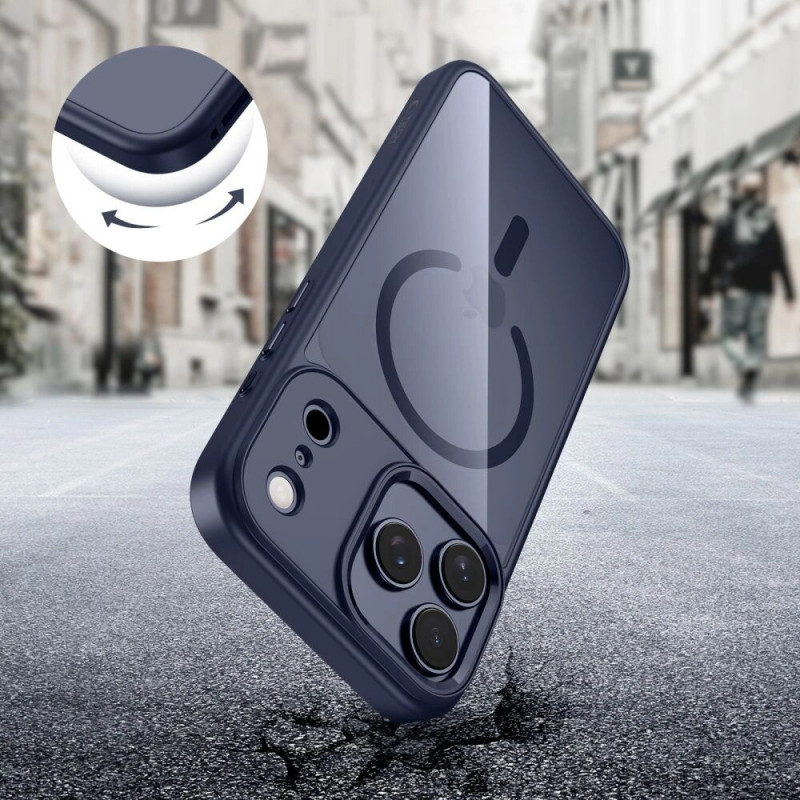 Tech-Protect MagMat MagSafe dėklas Apple iPhone 17 Pro Max, tamsiai mėlynas/skaidrus