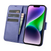 iCarer Wallet Case 2in1 odinis atverčiamas dėklas, skirtas iPhone 14 Plus, Anti-RFID, šviesiai violetinis (WMI14220727-LP)