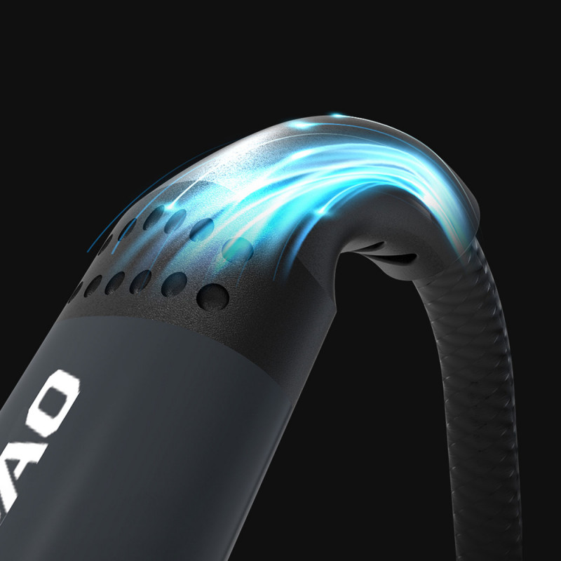 Dudao L3CC USB-C – USB-C kabelis, 60 W, 1,2 m, pintas, juodas