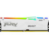 Kingston FURY Beast 16 GB DDR5-5600 CL40 DIMM atminties modulis, RGB, baltas, KF556C40BWA-16