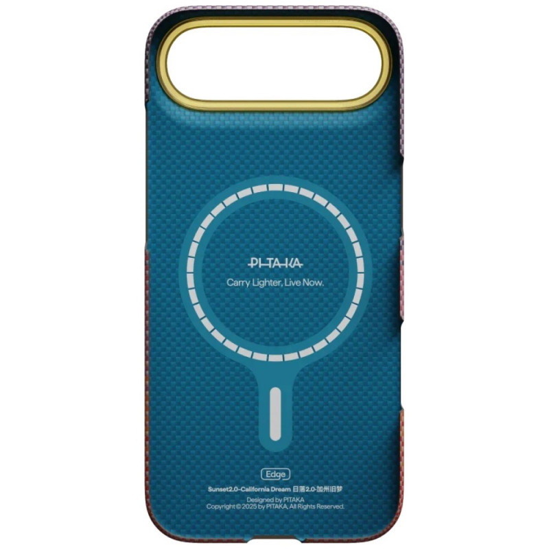 PITAKA Edge Case California Dream 02 dėklas Apple iPhone Air, saulėlydis