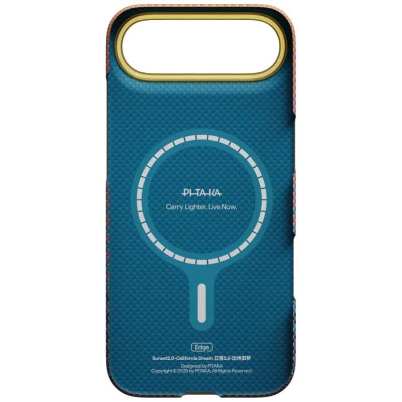 PITAKA Edge Case California Dream 05 dėklas Apple iPhone Air, saulėlydis