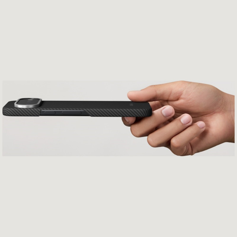 PITAKA Edge Case dėklas Google Pixel 11 Pro XL, juodai pilkas