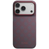 PITAKA Edge Case Argyle MagSafe dėklas Apple iPhone 18 Pro / 17 Pro, mėlynai raudonas