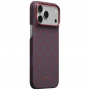 PITAKA Edge Case Argyle MagSafe dėklas Apple iPhone 18 Pro Max / 17 Pro Max, mėlynai raudonas