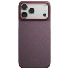 PITAKA Edge Case Argyle MagSafe dėklas Apple iPhone 18 Pro Max / 17 Pro Max, mėlynai raudonas