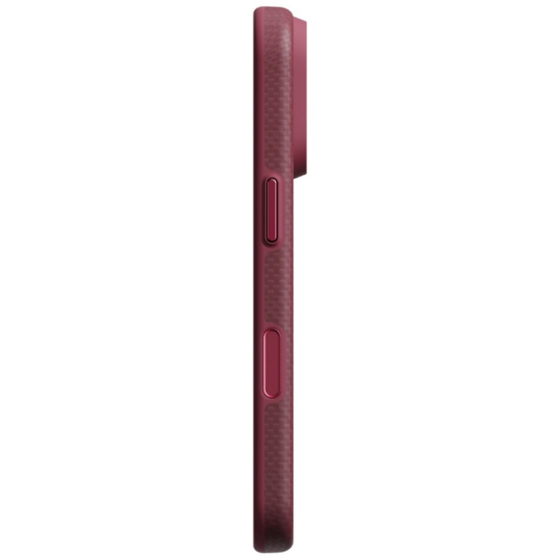 PITAKA Summa Case dėklas Apple iPhone 18 Pro / 17 Pro, bordo spalvos