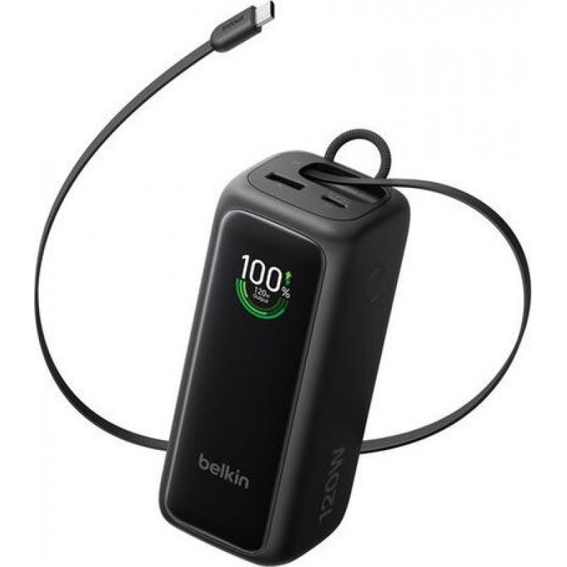Belkin UltraCharge Smart Display Power išorinė baterija BPB042HQBK, PD 120 W, įtraukiamas USB-C kabelis