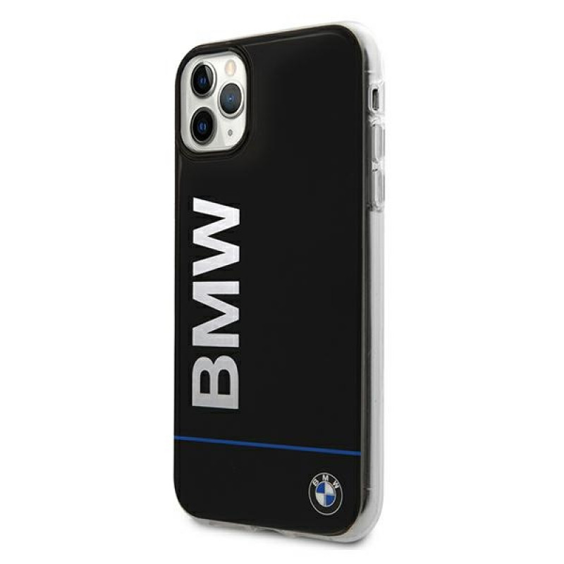 BMW BMHCN58PCUBBK Apple iPhone 11 Pro kietasis dėklas Signature Printed Logo, juodas