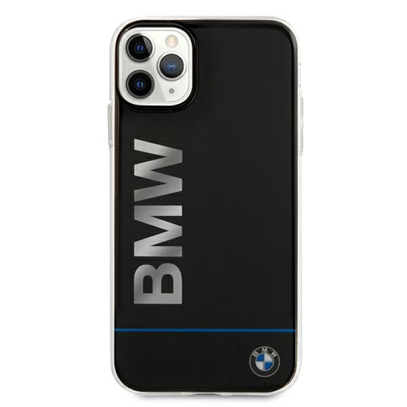 BMW BMHCN58PCUBBK Apple iPhone 11 Pro kietasis dėklas Signature Printed Logo, juodas