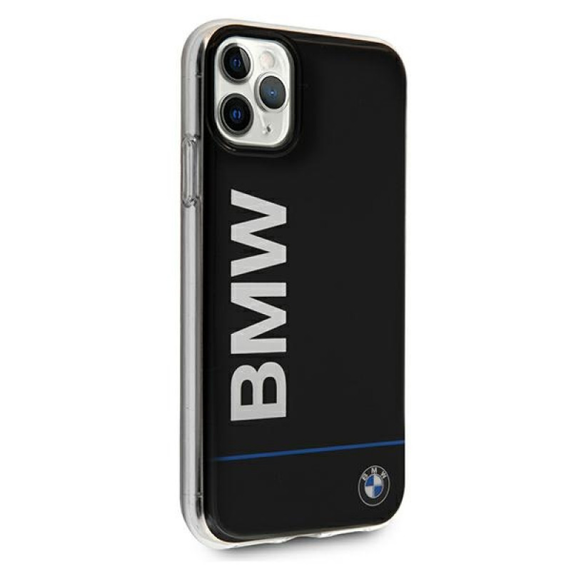 BMW BMHCN58PCUBBK Apple iPhone 11 Pro kietasis dėklas Signature Printed Logo, juodas