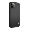 BMW BMHCP12LRCDPK Apple iPhone 12 Pro Max kietasis dėklas Leather Deboss, juodas