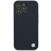 BMW BMHCP13XSILNA Apple iPhone 13 Pro Max kietasis dėklas Silicone Signature, Navy