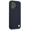 BMW BMHCP13XSILNA Apple iPhone 13 Pro Max kietasis dėklas Silicone Signature, Navy