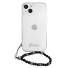 Guess GUHCP13SKPSBK Apple iPhone 13 mini kietasis dėklas Black Pearl, permatomas