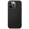 Mercedes-AMG AMHCP14LDOLBK Apple iPhone 14 Pro kietasis dėklas, Leather Hot Stamped, juodas