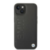 BMW BMHMP14MSLLBK Apple iPhone 14 Plus / 15 Plus kietasis dėklas, Signature Logo Imprint MagSafe, juodas