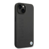 BMW BMHMP14MSLLBK Apple iPhone 14 Plus / 15 Plus kietasis dėklas, Signature Logo Imprint MagSafe, juodas