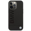 BMW BMHMP14LSLLBK Apple iPhone 14 Pro kietasis dėklas, Signature Logo Imprint MagSafe, juodas