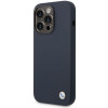 BMW BMHMP14XSILNA Apple iPhone 14 Pro Max dėklas, Silicone Metal Logo MagSafe, navy