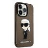 Karl Lagerfeld KLHCP14XHNIKTCK Apple iPhone 14 Pro Max kietasis dėklas, Ikonik Karl, juodas