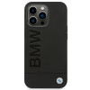 BMW BMHCP14LSLLBK Apple iPhone 14 Pro dėklas, Leather Stamp, juodas