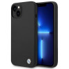 BMW BMHCP14SSILBK Apple iPhone 14 dėklas, Silicone Metal Logo, juodas