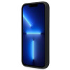 BMW BMHCP14LSILBK Apple iPhone 14 Pro dėklas, Silicone Metal Logo, juodas
