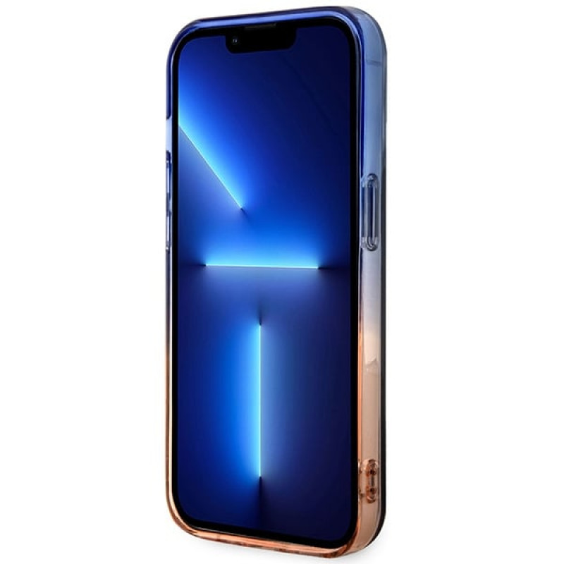 BMW BMHMP14XHTGE Gradient Bumper kietasis dėklas, skirtas Apple iPhone 14 Pro Max, pilkas, MagSafe