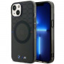 BMW BMHMP14SHGPK Pattern MagSafe kietasis dėklas Apple iPhone 14, pilkas