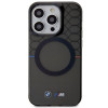 BMW BMHMP14XHGPK Pattern MagSafe kietasis dėklas, skirtas Apple iPhone 14 Pro Max, pilkas