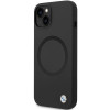 BMW BMHMP14SSILBK2 Signature Liquid Silicone MagSafe dėklas, skirtas Apple iPhone 14, juodas