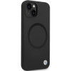 BMW BMHMP14SSILBK2 Signature Liquid Silicone MagSafe dėklas, skirtas Apple iPhone 14, juodas