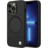 BMW BMHMP14XSILBK2 Signature Liquid Silicone MagSafe dėklas, skirtas Apple iPhone 14 Pro Max, juodas