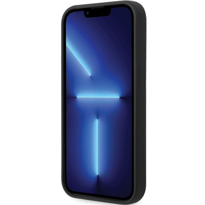BMW BMHMP14XSILBK2 Signature Liquid Silicone MagSafe dėklas, skirtas Apple iPhone 14 Pro Max, juodas