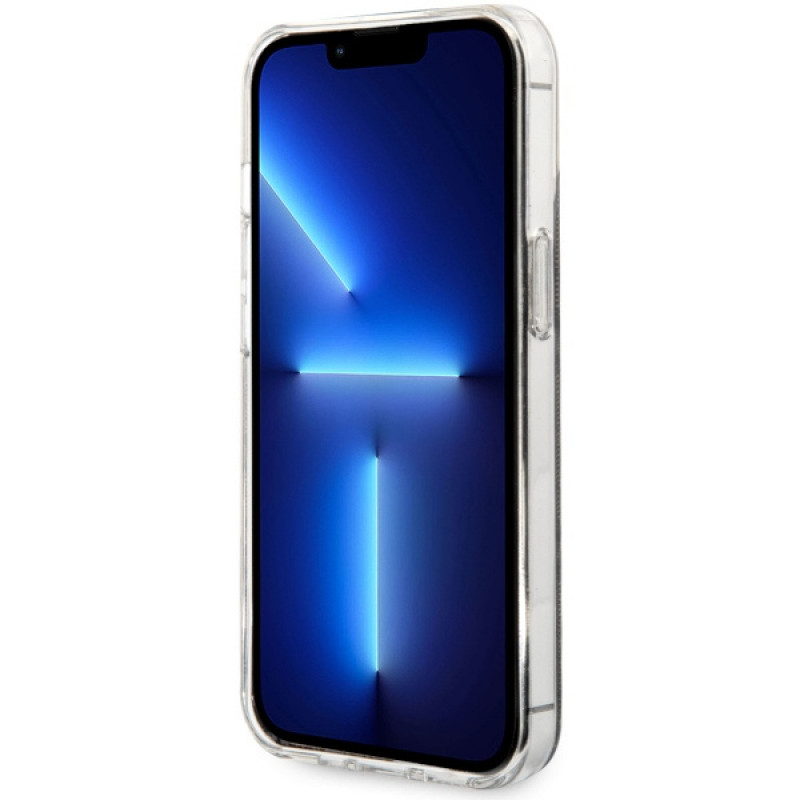 Guess GUHMP13LH4STW 4G MagSafe kietasis dėklas, skirtas Apple iPhone 13 Pro, rudas