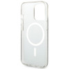 Guess GUHMP13LH4STW 4G MagSafe kietasis dėklas, skirtas Apple iPhone 13 Pro, rudas