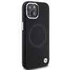 BMW BMHMP15SSILBK2 Signature Liquid Silicone MagSafe dėklas, skirtas Apple iPhone 15, juodas