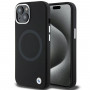 BMW BMHMP15MSILBK2 Signature Liquid Silicone MagSafe dėklas, skirtas Apple iPhone 15 Plus / 14 Plus, juodas