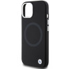 BMW BMHMP15MSILBK2 Signature Liquid Silicone MagSafe dėklas, skirtas Apple iPhone 15 Plus / 14 Plus, juodas