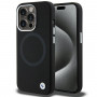 BMW BMHMP15XSILBK2 Signature Liquid Silicone MagSafe dėklas, skirtas Apple iPhone 15 Pro Max, juodas