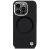BMW BMHMP15XSILBK2 Signature Liquid Silicone MagSafe dėklas, skirtas Apple iPhone 15 Pro Max, juodas