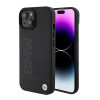 BMW BMHMP15SSLLBK Signature Logo Imprint MagSafe kietasis dėklas, skirtas Apple iPhone 15, juodas