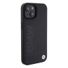BMW BMHMP15SSLLBK Signature Logo Imprint MagSafe kietasis dėklas, skirtas Apple iPhone 15, juodas