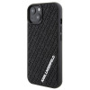 Karl Lagerfeld KLHCP15S3DMKRLK 3D Rubber Multi Logo kietasis dėklas, skirtas Apple iPhone 15, juodas
