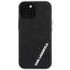 Karl Lagerfeld KLHCP15S3DMKRLK 3D Rubber Multi Logo kietasis dėklas, skirtas Apple iPhone 15, juodas
