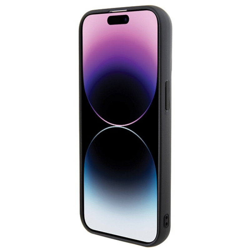 Karl Lagerfeld KLHCP15S3DMKRLK 3D Rubber Multi Logo kietasis dėklas, skirtas Apple iPhone 15, juodas