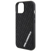 Karl Lagerfeld KLHCP15S3DMKRLK 3D Rubber Multi Logo kietasis dėklas, skirtas Apple iPhone 15, juodas